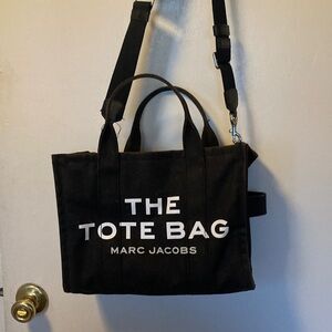 Marc Jacobs Black Canvas Tote Bag